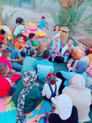 جانب من مبادرة زهور الدغيمات