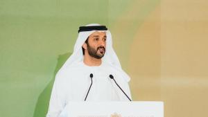 عبد الله بن طوق يلقي كلمته