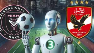 «ميسي يمزق الشباك».. الذكاء الاصطناعي يتوقع نتيجة مباراة الأهلي وإنتر ميامي