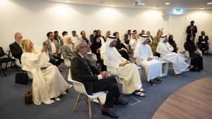 خلال افتتاح المركز