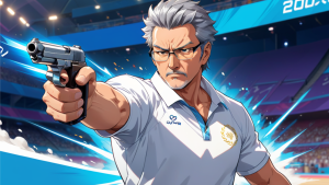 الرامي بشخصية كارتونية