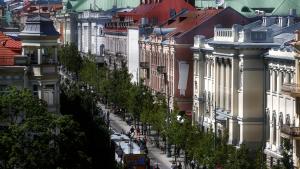 أحد شوارع مدينة فيلنيوس في ليتوانيا