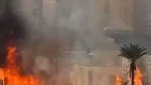 اندلاع الحريق الهائل في «استوديو مصر».. فرق الإطفاء تحاول السيطرة