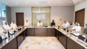 أحمد بن سعيد مترئساً اجتماع المجلس