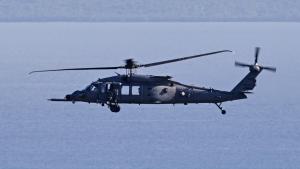 مروحية HH-60W جولي غرين II لسلاح الجو الأمريكي في مطار خوسيه أبونتي دي لا توري، بورتوريكو.