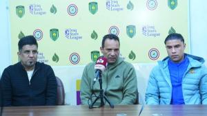 محمد داوود ومؤمن سليمان خلال  المؤتمر الصحفي