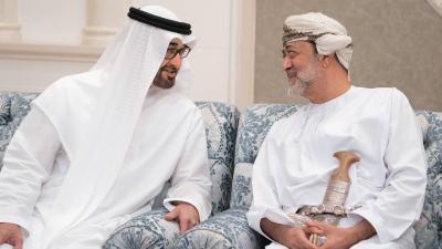 محمد بن زايد في حديث مع هيثم بن طارق