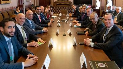 جانب من اللقاء في البيت الأبيض