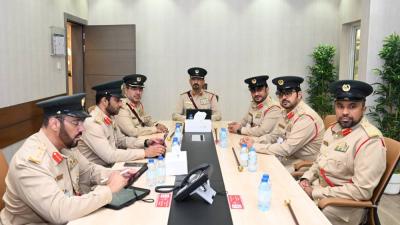 اللواء رفيع يطلع على سير العمل بالإدارة العامة للتدريب