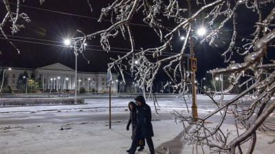 روسيا تكتسي بالبياض بعد عواصف شتوية عاتية