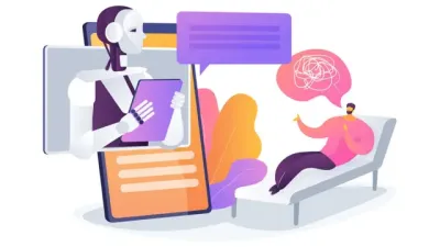 روبوت دردشة يعالج الاضطرابات النفسية