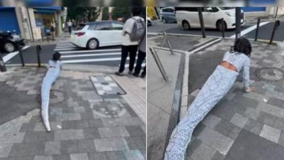 جونيور كالديراو يرتدي زي ثعبان