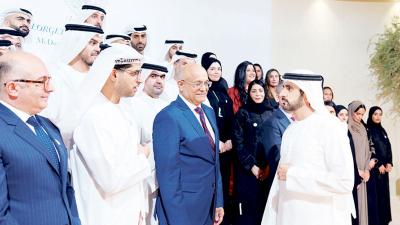 حمدان بن محمد خلال تخريج ماجستير إدارة الأعمال