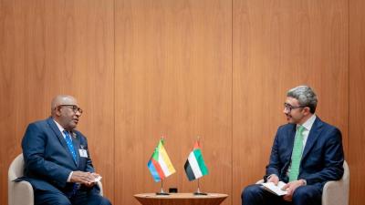 عبدالله بن زايد يبحث التعاون مع رئيس جمهورية القمر