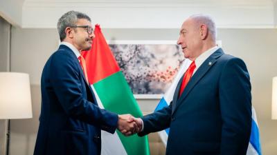 عبدالله بن زايد يشدد لنتنياهو على ضرورة إنهاء حرب غزة