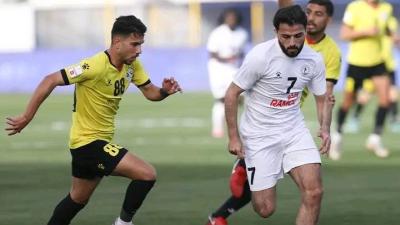 من مباراة الرمثا وسما السرحان