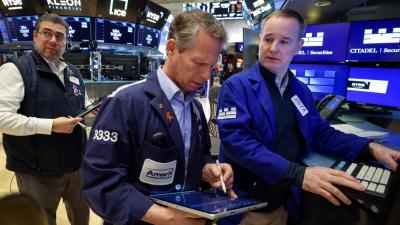 متعاملون في بورصة نيويورك