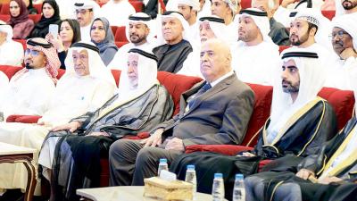 سلطان يتابع حفل الافتتاح بحضور سالم بن عبدالرحمن وأسعد فضة وجاسم النبهان