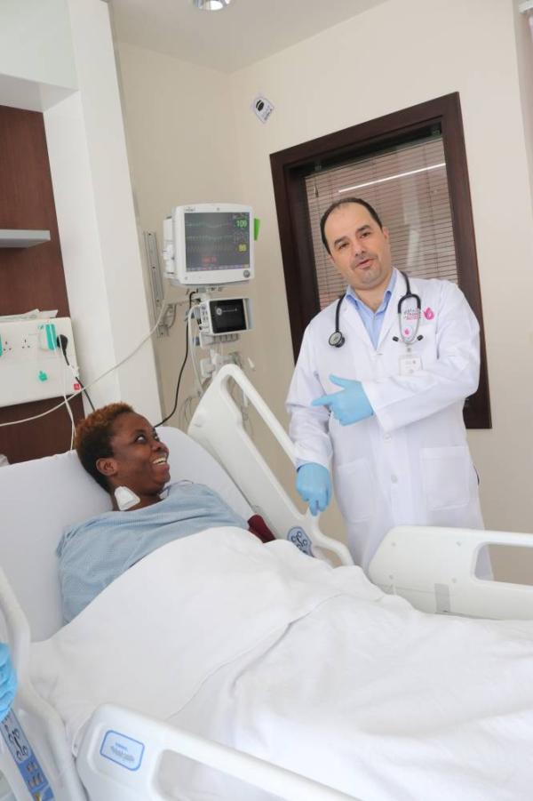 المريضة بعد نجاح القسطرة 1