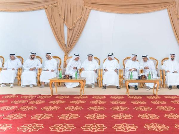 سعود بن صقر يعزّي بوفاة والدة صقر غباش