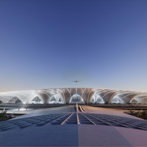 محمد بن راشد يعطي شارة البدء لإطلاق أكبر مطار في العالم يتسع إلى 260 مليون راكب