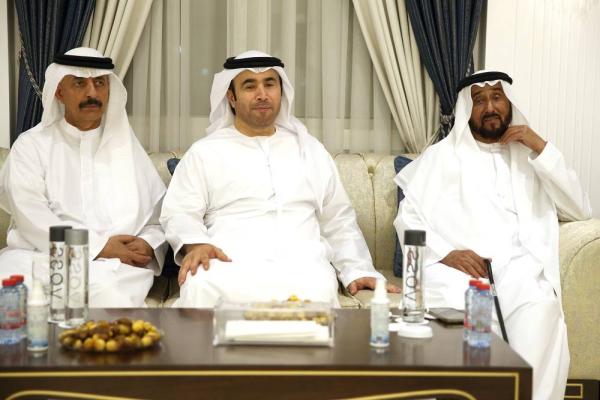محمد بن صقر وفيصل بن سلطان يتقبلان التعازي من الريسي