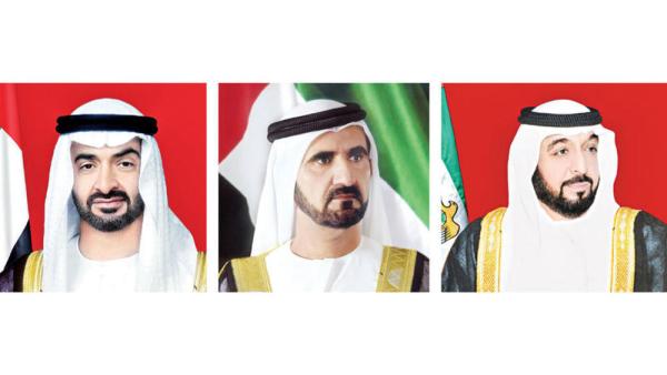 رئيس الدولة ونائبه ومحمد بن زايد