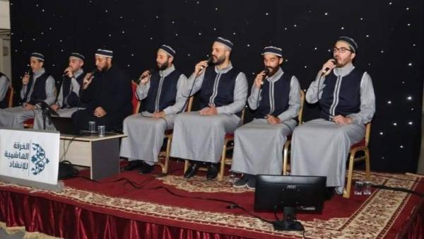 خلال الحفل الإنشادي الرمضاني وسط عمّان