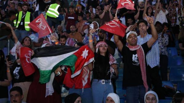 جانب من حضور حفل النجوم في عمّان