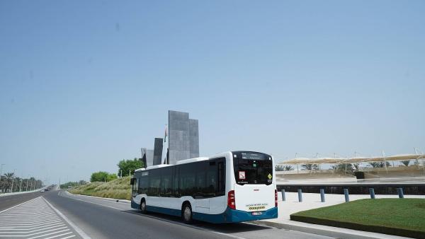 حافلات النقل العام في أبوظبي
