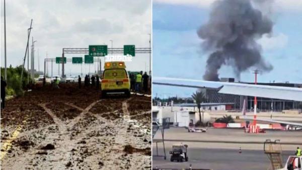 نتنياهو يتوعد الحوثيين بعد استهداف مطار بن غوريون