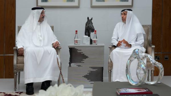 مشعل بن سعود ود. محمد سالم المزروعي