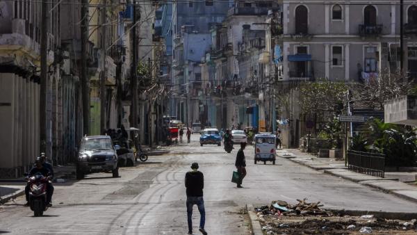 أحد شوارع العاصمة الكوبية هافانا  (أ.ف.ب)