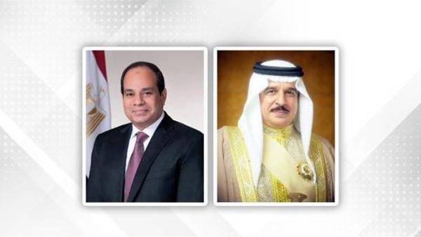 ملك البحرين والسيسي يبحثان تعزيز الأمن الإقليمي