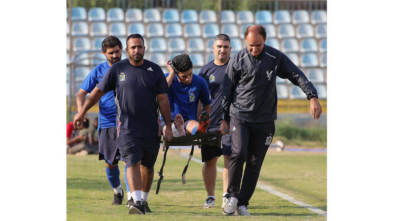 Ø¥ØµØ§Ø¨Ø© Ù‚ÙˆÙŠØ© Ù„Ù…Ø­Ù…Ø¯ Ù‚Ø§Ø³Ù… Ù„Ø§Ø¹Ø¨ Ø§Ù„Ø¬ÙˆÙŠØ© ØµØ­ÙŠÙØ© Ø§Ù„Ø®Ù„ÙŠØ¬