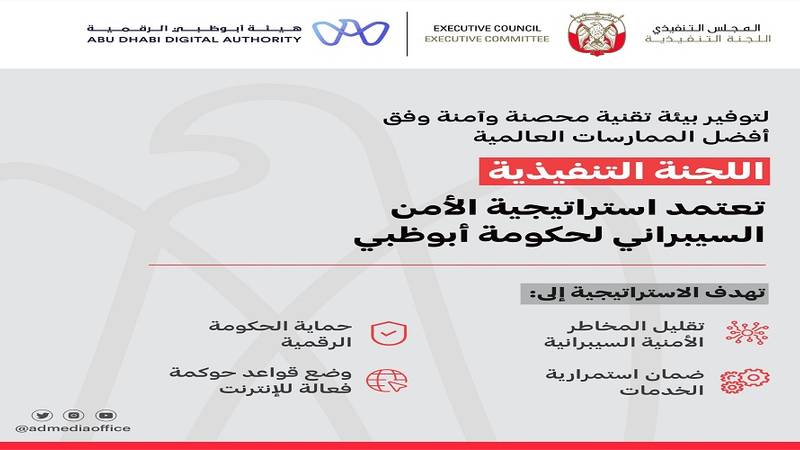 أبوظبي تعتمد استراتيجية الأمن السيبراني لتوفير بيئة تقنية محصنة