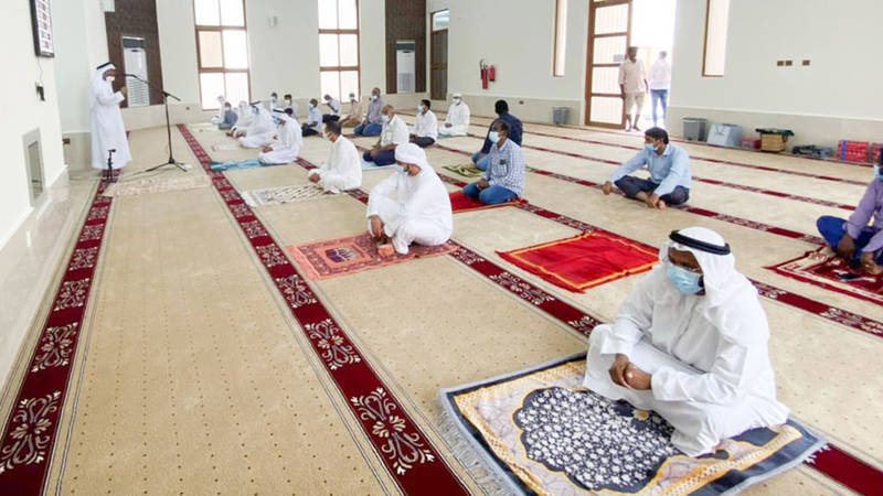 افتتاح مسجد بمنطقة الشهداء في أم القيوين