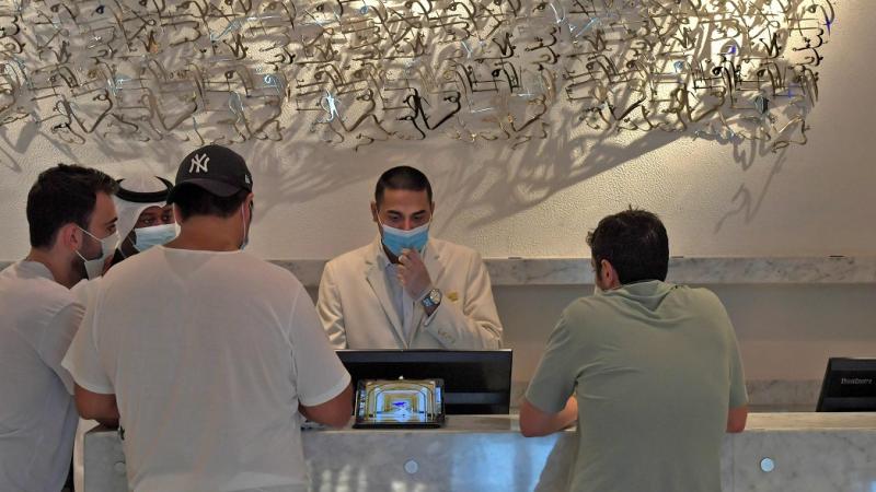 الاستقبال في أحد فنادق دبي