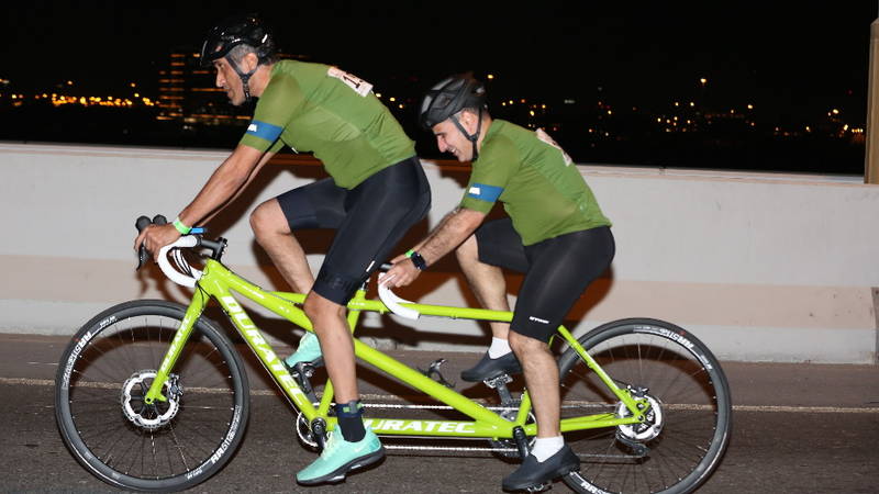  فوز عبدالله البسطي وأحمد عمران بلقب الدراجات الثنائية لأصحاب الهمم