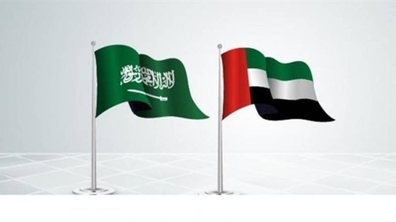 علم الإمارات والسعودية