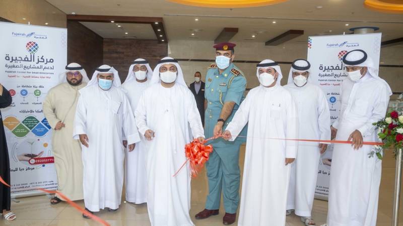 سعيد الشرقي خلال افتتاح مشروع الحاضنات في دبا