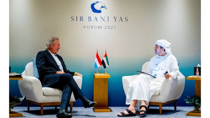  عبدالله بن زايد ووزير خارجية لوكسمبورج 