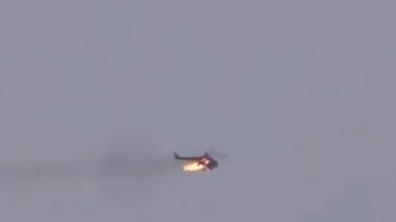 لحظة تحطم مروحية كانت تقل رئيس أركان الهند 