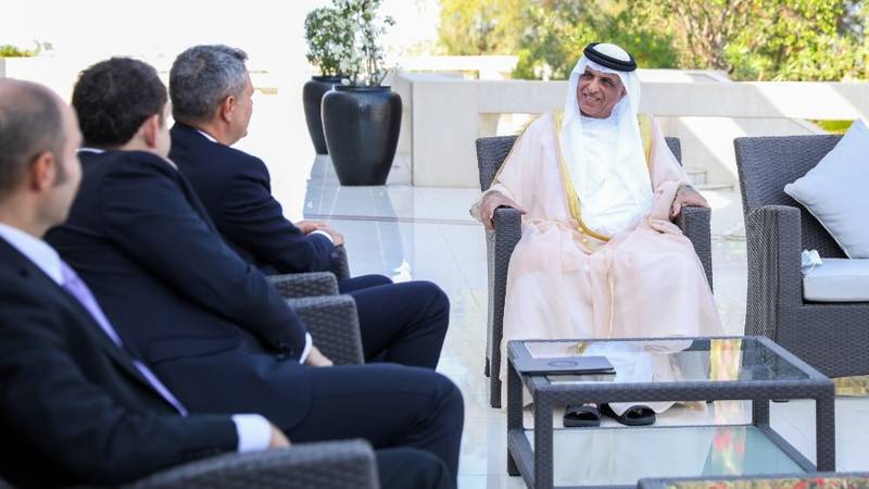 حاكم رأس الخيمة يستقبل سفير تركيا لدى الإمارات