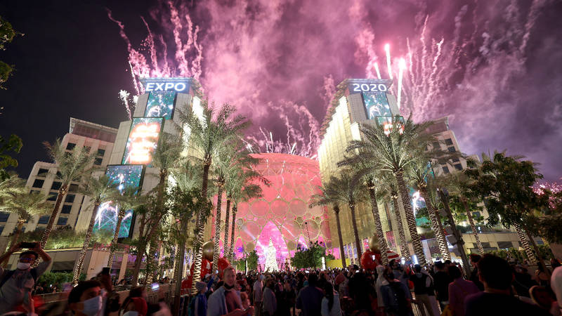 احتفالات الإمارات بالعام الجديد