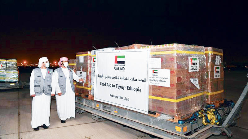 مساعدات إماراتية لتيغراي