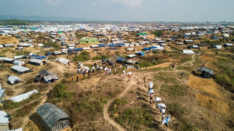 مخيم للاجئي الروهينغا في بنغلادش