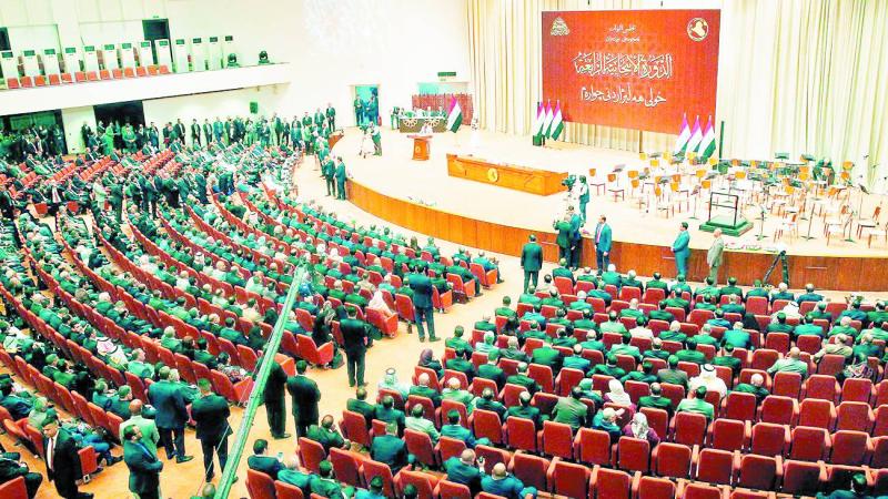 البرلمان العراقي في جلسة سابقة لانتخاب رئيس جديد (ارشيفية)