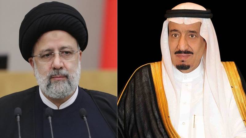 الملك سلمان والرئيس الإيراني