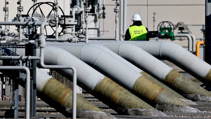 خط أنابيب الغاز «نورد ستريم 1» في لوبمين (رويترز)